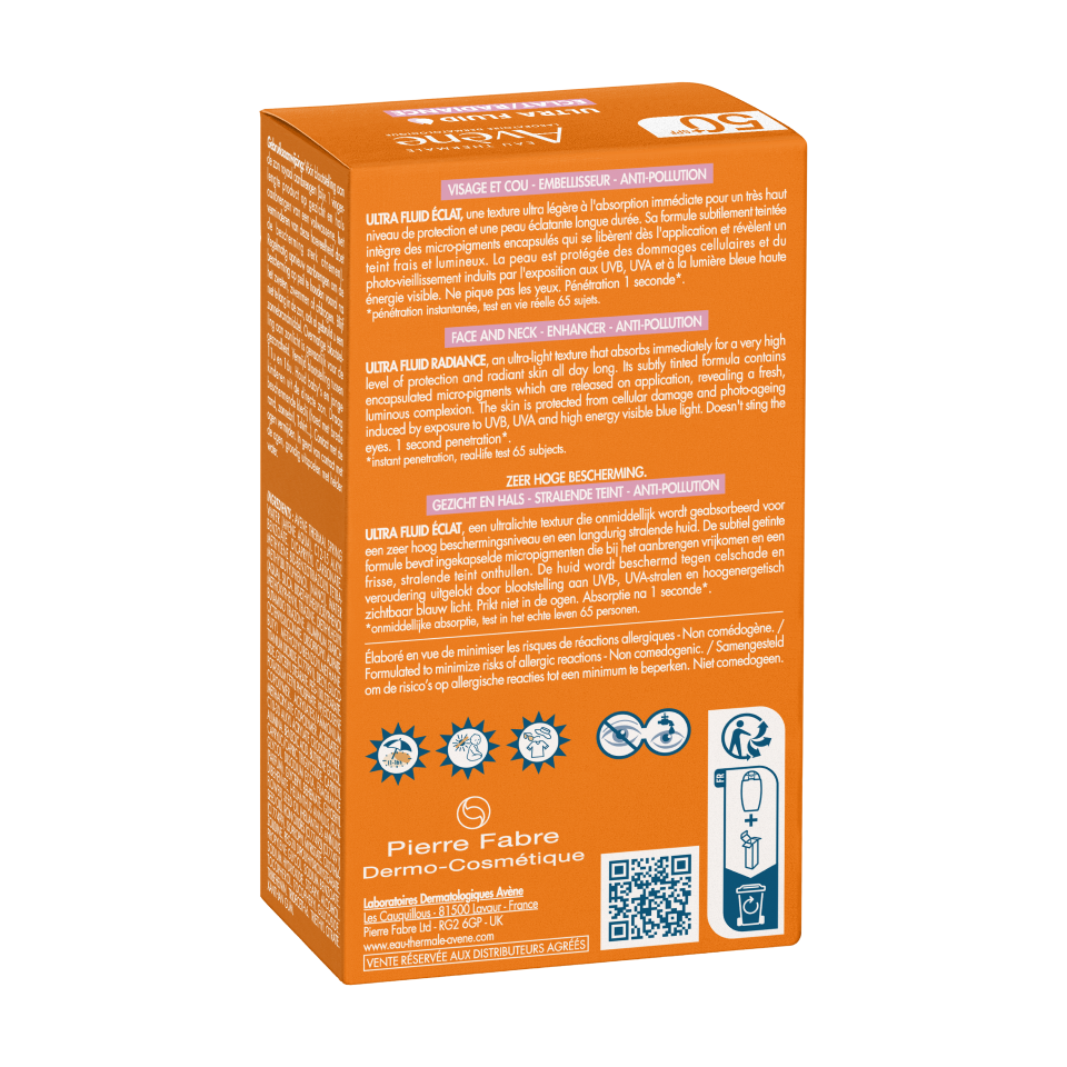 Protector Solar Ultra Fluido Radiance SPF 50+ 50 ML